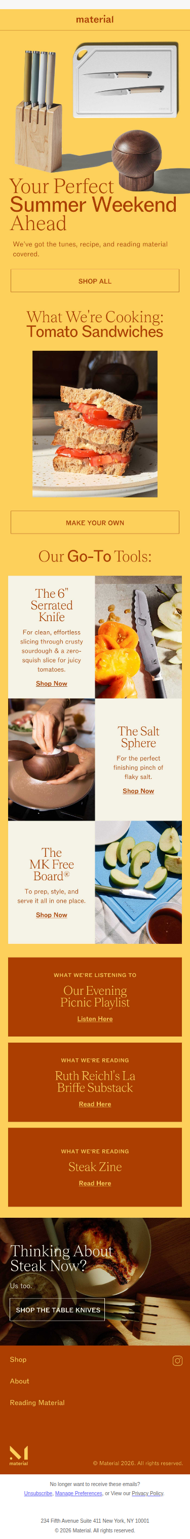 Our Curated Summer Weekend