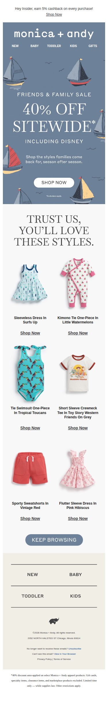 40% Off Sitewide Including Disney!