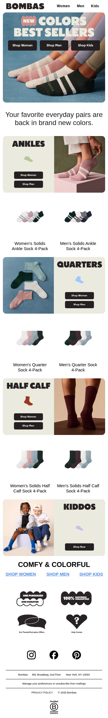 New Colors in All-Time Favorites