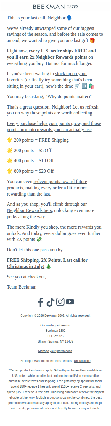 Double loyalty points starts now 🤩