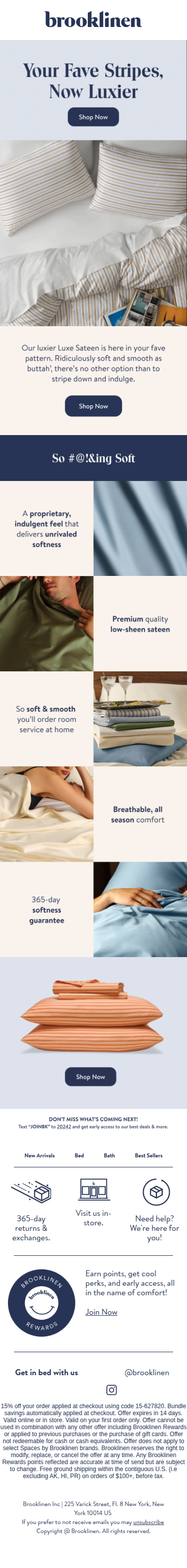 NEW Luxier Striped Sheets