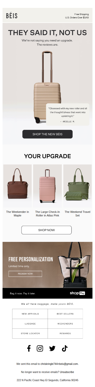 Do you need one of the new BÉIS bags?