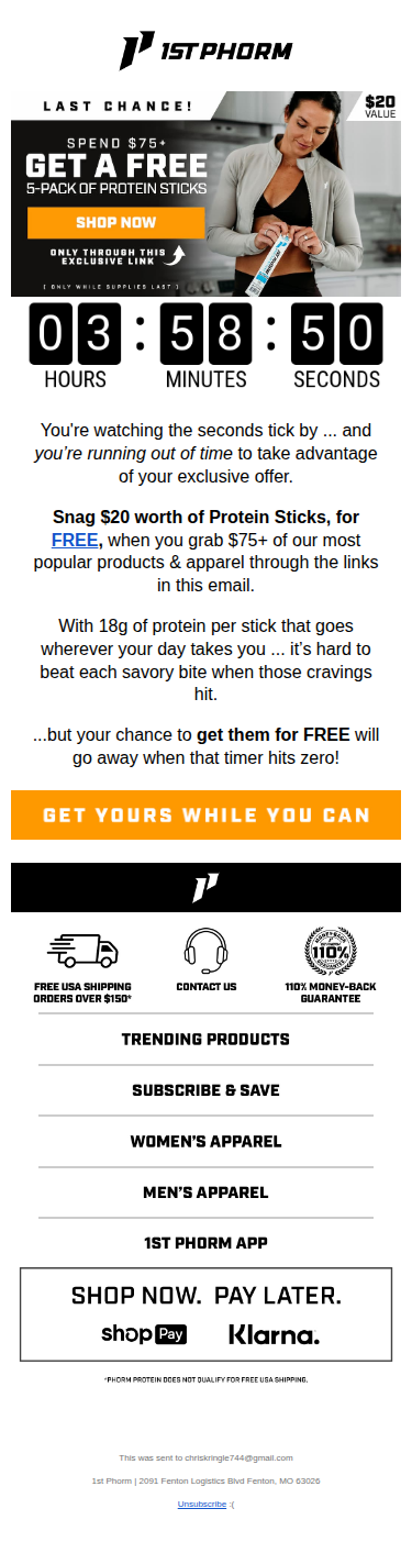 You've got hours, not days...
