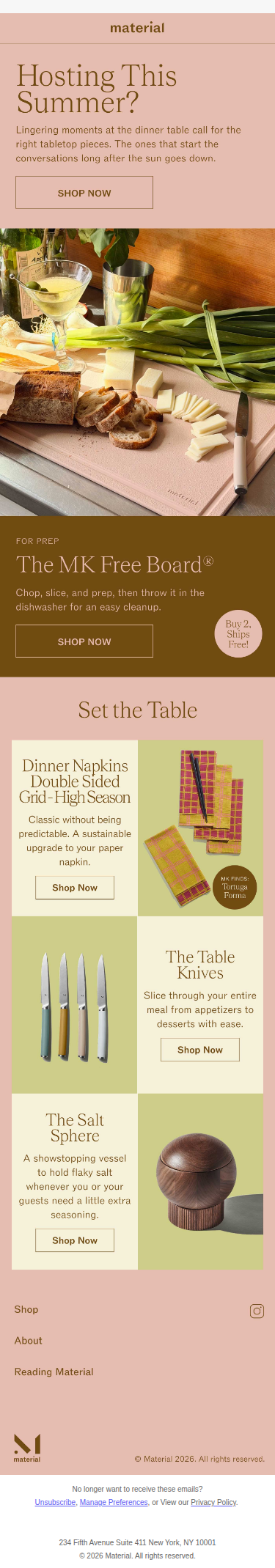 Setting the Table: Summer Edition