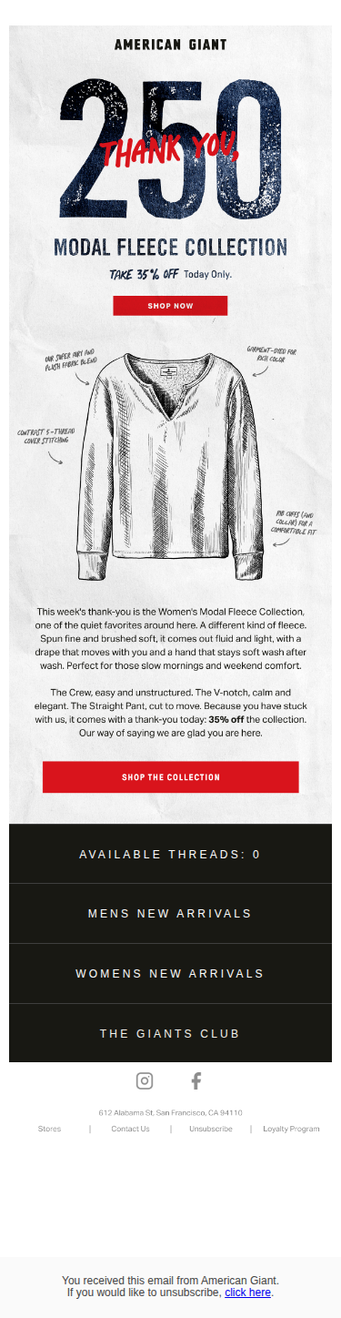 Modal Fleece, Now 35% Off