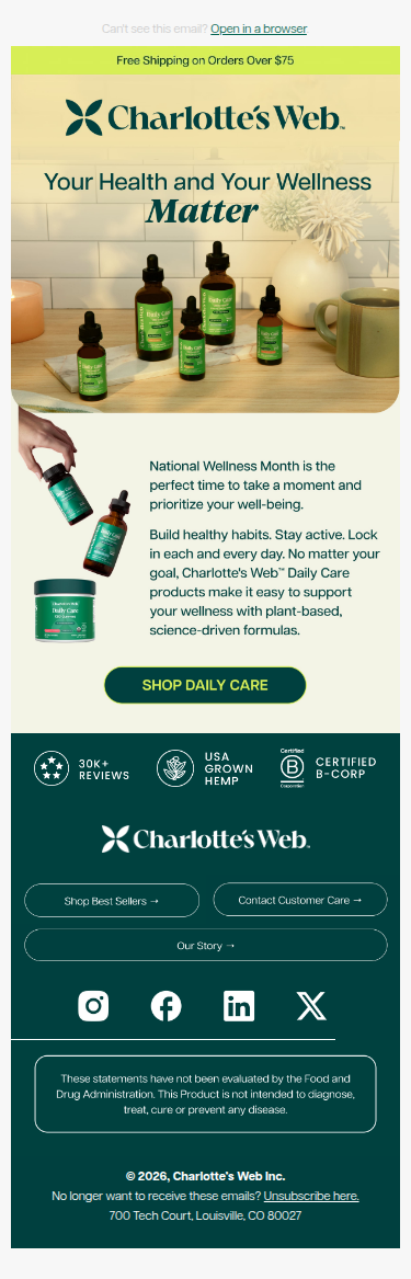 Wellness Month: Your excuse to start 🌿