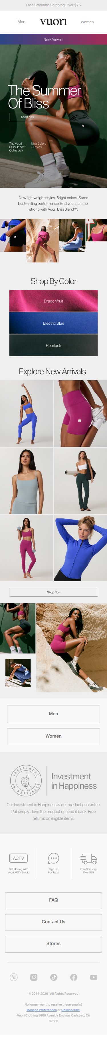 New Arrivals: The Vuori BlissBlend™ Collection