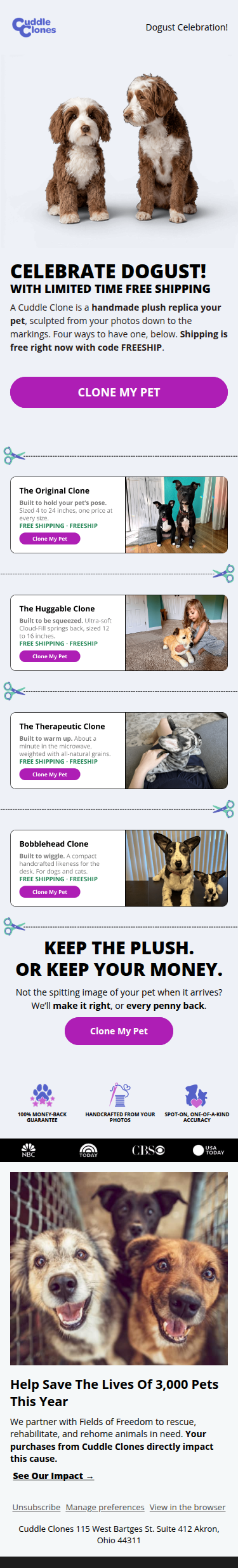Joining Our Dogust Celebration?
