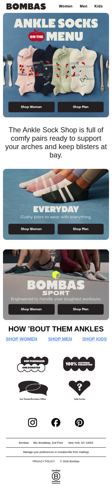 What’s Up in the Ankle Sock Shop?