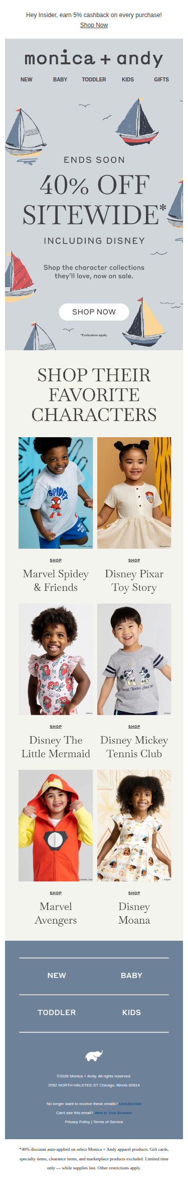 40% Off the Characters They ❤️
