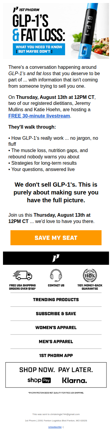 GLP-1's & Fat Loss: What You Should Know...