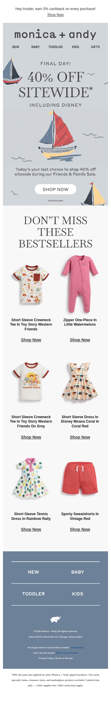 Final Day for 40% Off