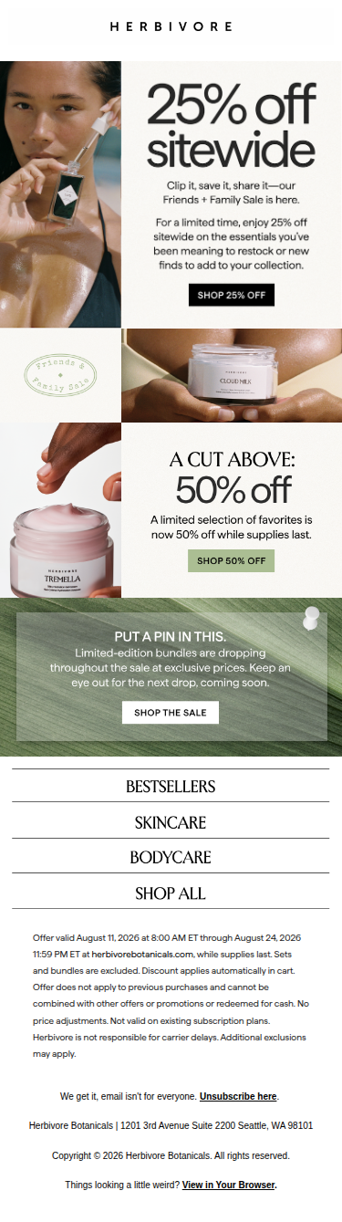 25% OFF SITEWIDE IS HERE