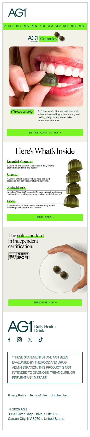 AG1 Essentials Gummies Are Here