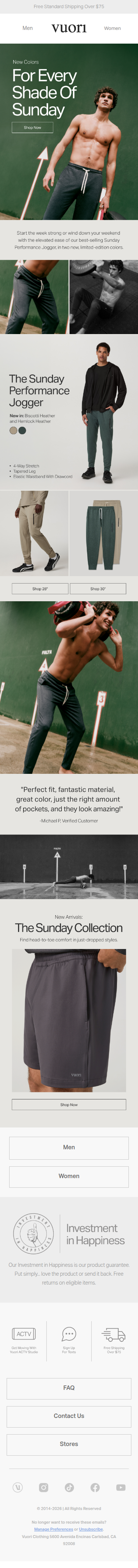 New Colors: The Sunday Performance Jogger