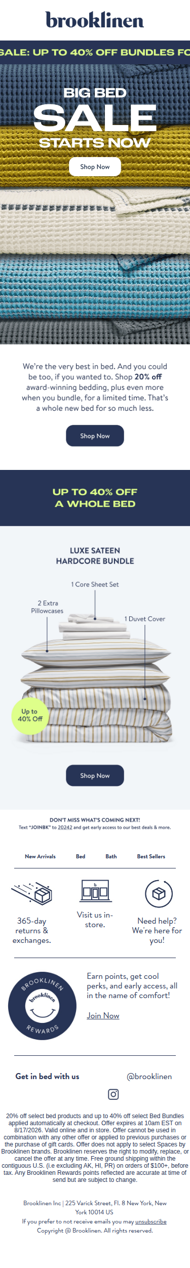 Big Bed Sale Starts NOW