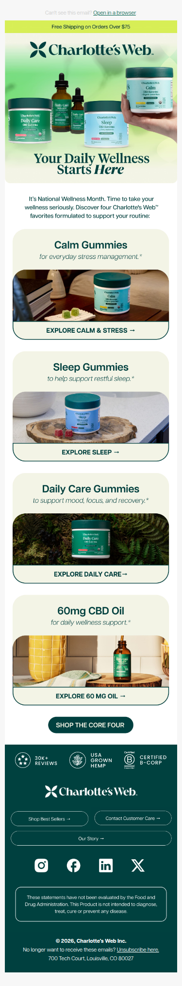 The Core Four of Everyday Wellness 🌿