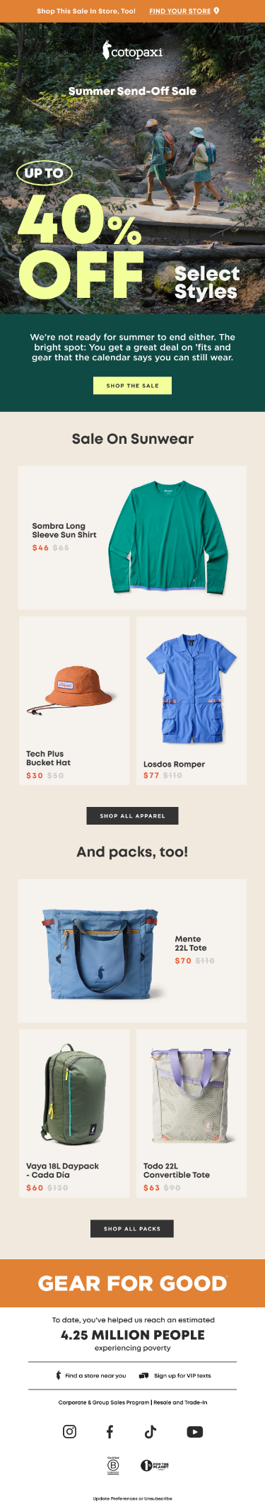Up to 40% off is here 👏