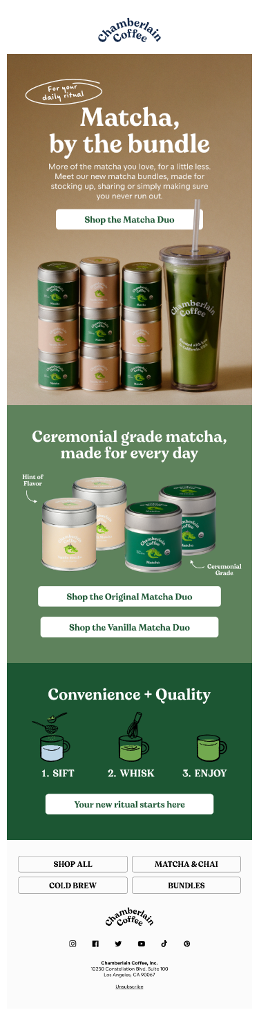More matcha, please