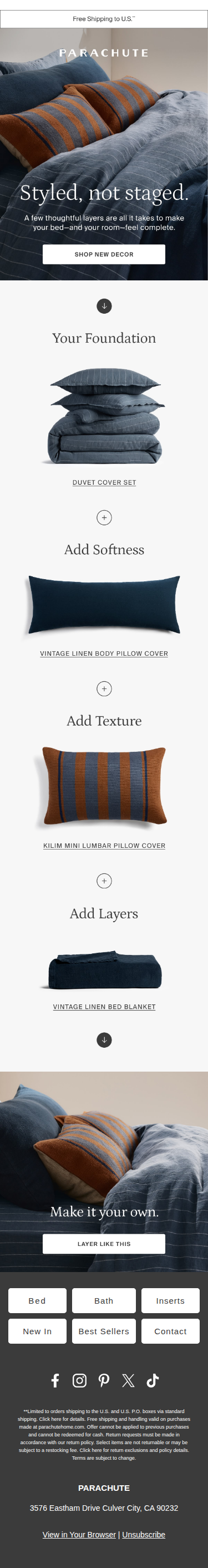A well-made bed