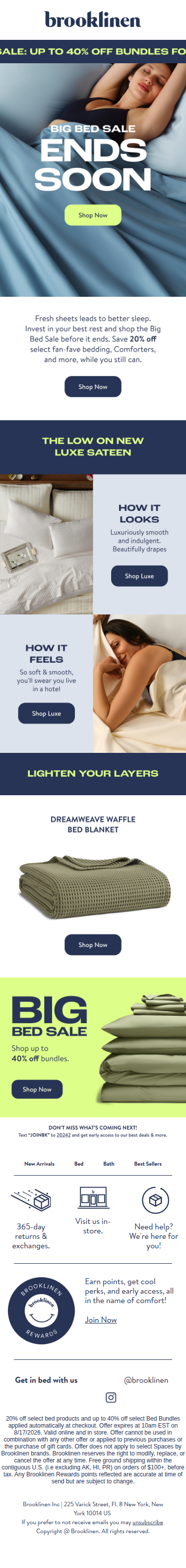 20% Off Bedding Faves Ends Soon