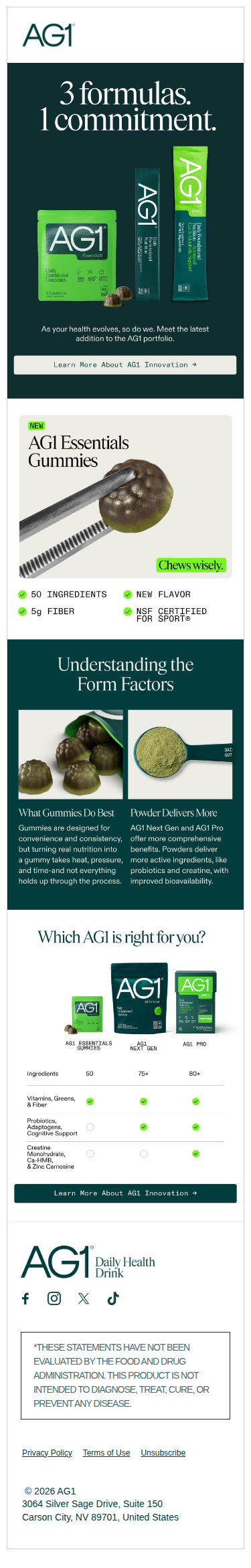 3 Formulas. No Wrong Choice.