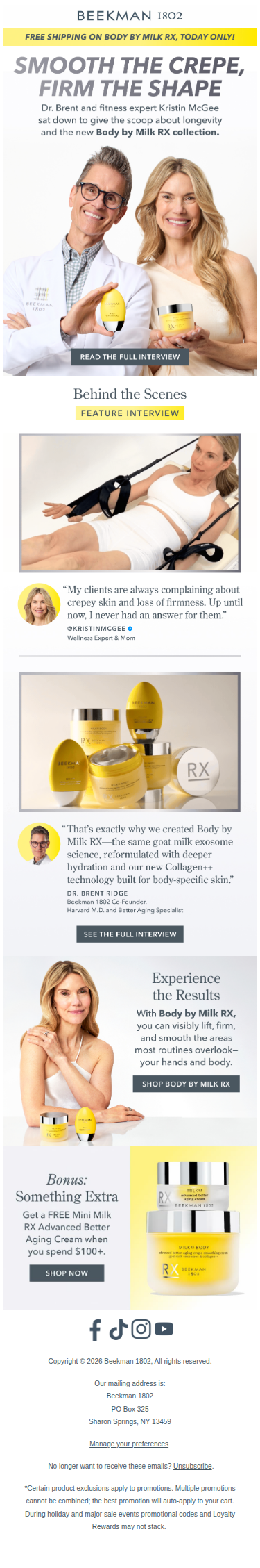 Dr. Brent + Kristin McGee talk crepey skin 💪