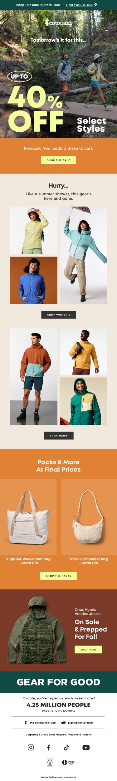 Sale ends soon: Up to 40% off