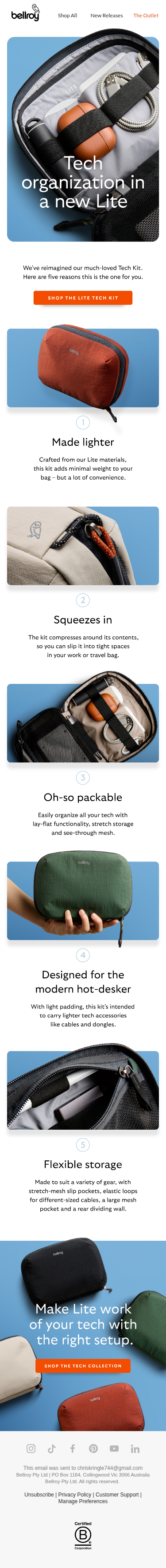New: a lightweight take on a Bellroy classic.