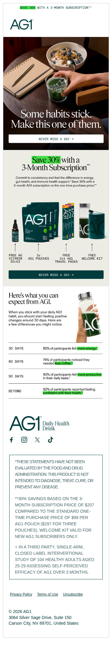 Save 30% With A 3-Month Subscription