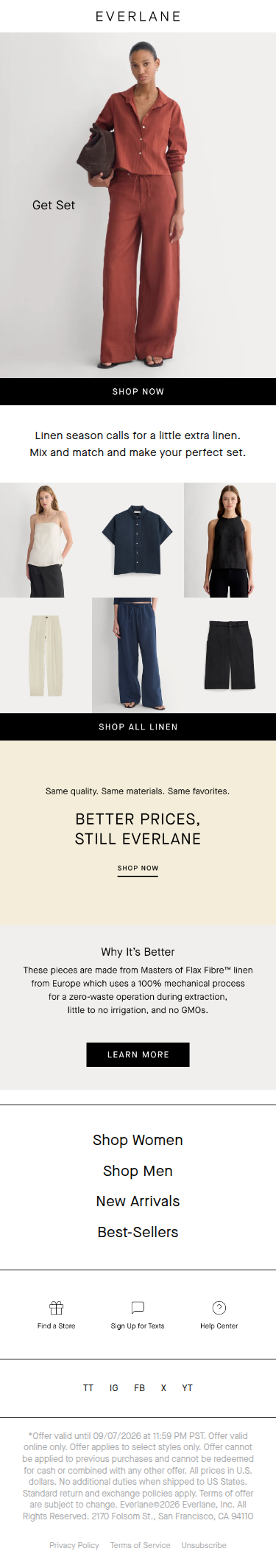Linen Pairings