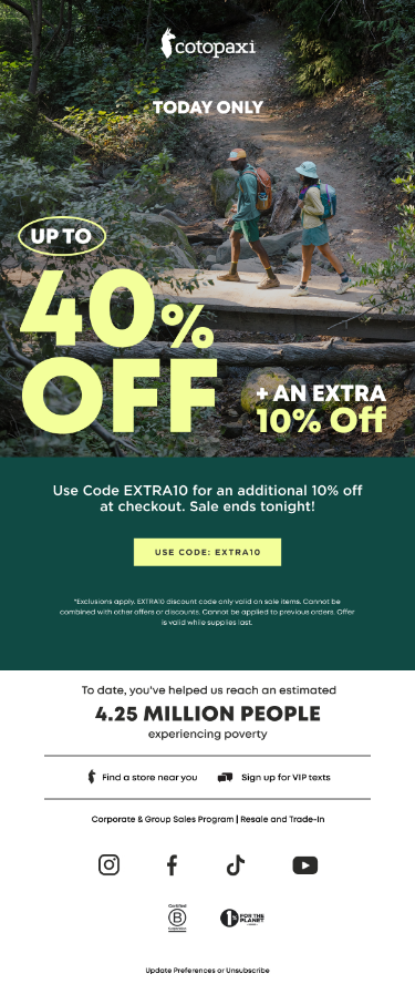 Final Day: Take an Extra 10% Off the Summer Send-Off Sale