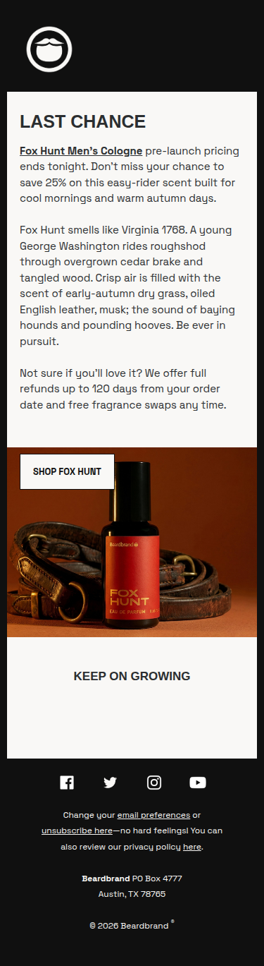 Last Chance For Fox Hunt Pre-Launch