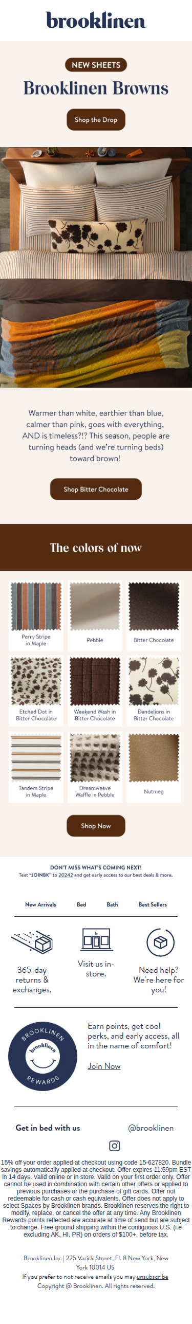 Meet the Color of Now: Brooklinen Brown Sheets