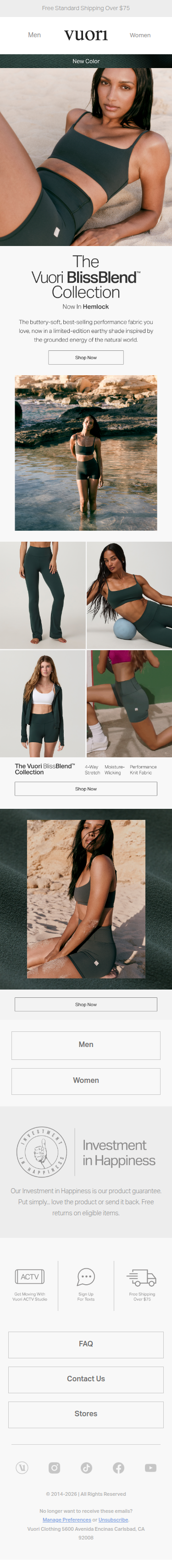 New Color: The Vuori BlissBlend™ Collection