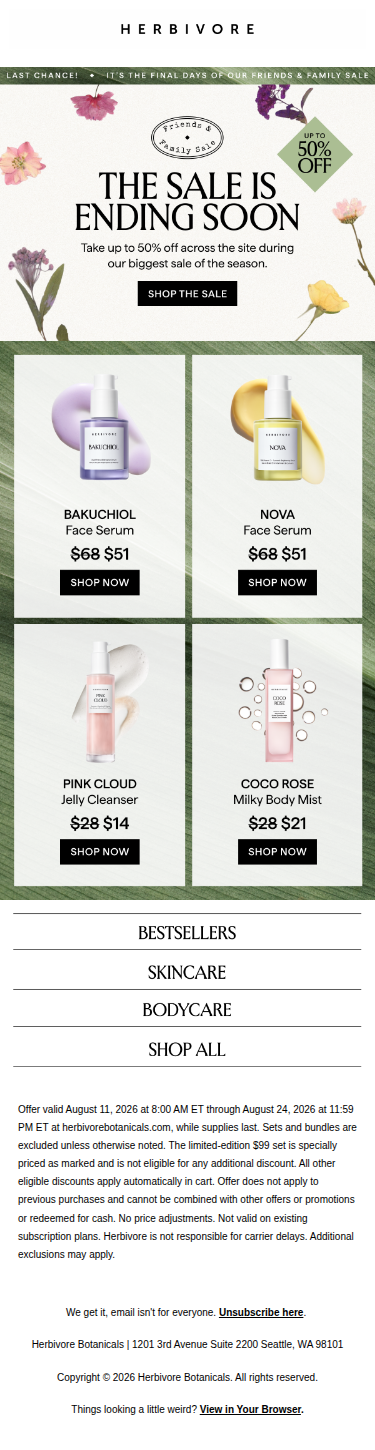 FINAL WEEKEND: Everything is on sale