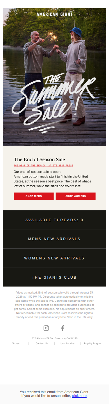 The End-Of-Season Sale Is Here