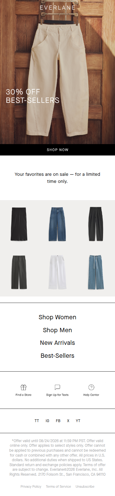 The Best Pants Are 30% Off