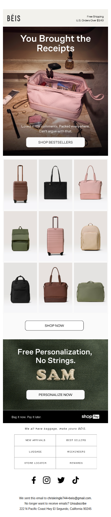 A favorite bag? We could never.